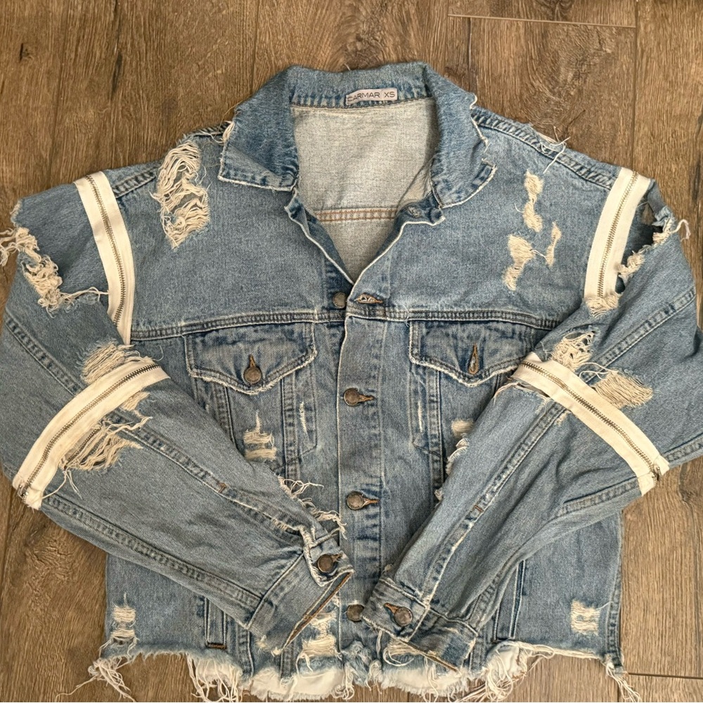 Carmar Women's Blue Denim Jean Jacket Size XS